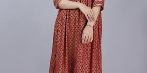 Ladies Printed Rayon Frock Kurti
