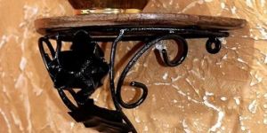 Wood & Iron Wall Shelf Set of 2