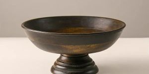 Wood Pedestal Bowl