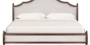 Wooden Upholstery Bed Without Storage