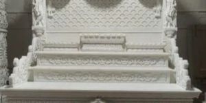 Unpolished White Marble Temple