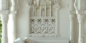 White Attractive Look Best Marble Temple