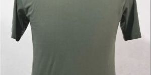 Mens Plain Poly Cotton Crew Neck T-Shirt