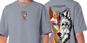 Mens Printed Oversized Poly Cotton T Shirt