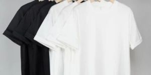 Unisex Plain Poly Cotton Oversized T Shirt