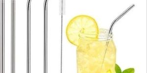 Stainless Steel Reusable Straws with Brush