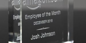 Rectangular Crystal Trophy