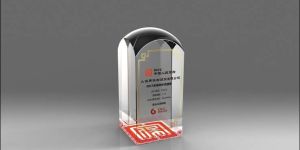 Stylish Rectangular Crystal Trophy