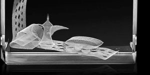 Transparent 3d Crystal Cube