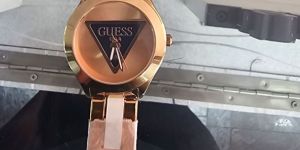 Guess Rose Gold Analog Dial Ladies Watch