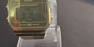 Unisex Casio Vintage Golden Watch