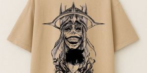 Unisex Beige Oversized T Shirt