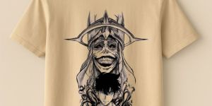 Unisex Beige Regular Fit T Shirt