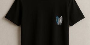 Unisex Black Regular Fit T Shirt