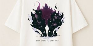 Unisex White Printed Oversized T Shirt