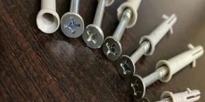 Silver Nylon Frame Fixing Screw