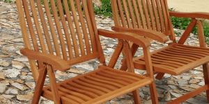 Vikinterio Sun Flair Folding Garden Chair (Set of 2)