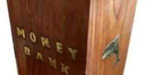 Stylish Wooden Money Bank Box