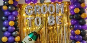 Groom to Be Balloon Decoration