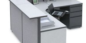 Wooden L Shaped Reception Table