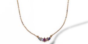 Ladies Vibrant Harmony Gold Plated Pendant With Chain