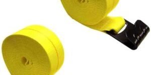 Winch Straps 3 Inch Operated With Flat Hook