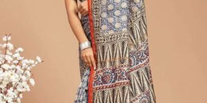 Hand Block Printed SareeHand Block Printed Silk Saree