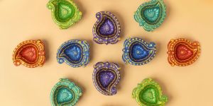 Mango Shaped Clay Diya