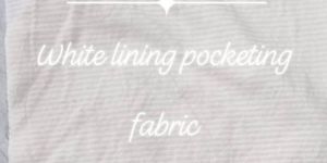 White Shamray Pocketing Fabric