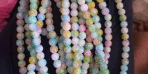 Marble Glass Beads