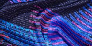 Shining Purple Printed Fabric