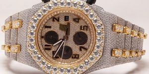 Luxury Fully Iced Out Audemars Piguet Moissanite Diamond Watch
