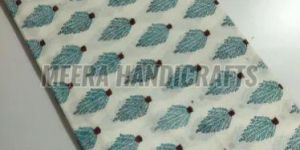 Tree Hand Block Printed Cotton Fabric