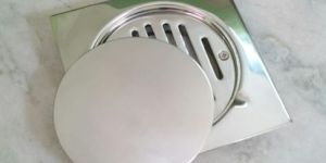 SS 304 Stainless Steel Floor Drain, Size: 6x6