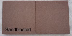 RED CHOCOLATE Sandblasted Slate Stone