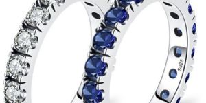 925 Sterling Silver Rhinestones Rings