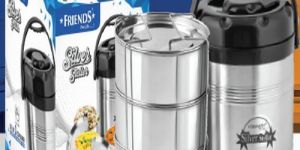 Silver Steller 3 Stainless Steel Lunch Box