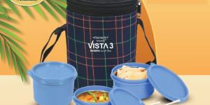 Vista 3 Stainless Steel Lunch Box