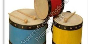 Kids Wooden Music Round Drum Toy