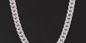 Men Hiphop Sterling Silver Cuban Chain