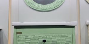 Lime Wall Mounted Bathroom Vanity