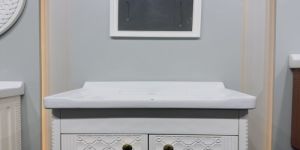 White Wall Mounted Bathroom Vanity