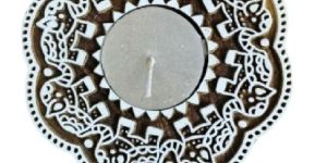 Wooden Tealight Candle Holder