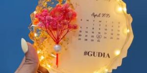 Resin Calendar Photo Frame