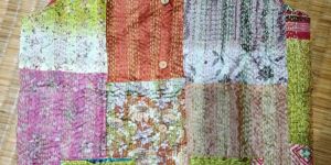 Ladies Kantha Work Baul Silk Jacket