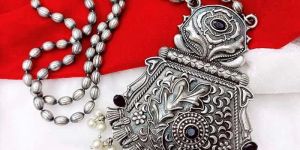 Oxidized Silver Pendant