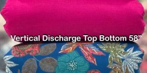 Vatican Discharge Top Bottom Printed Kurti Fabric