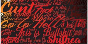 Poetic Touch Print Romantic Abstract Form