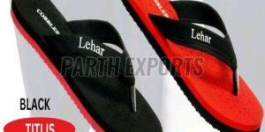 Titis Ladies Black and Red EVA Slipper