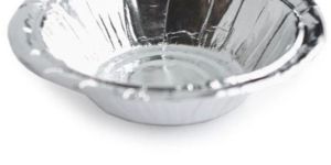 Disposable Silver Paper Round Bowls